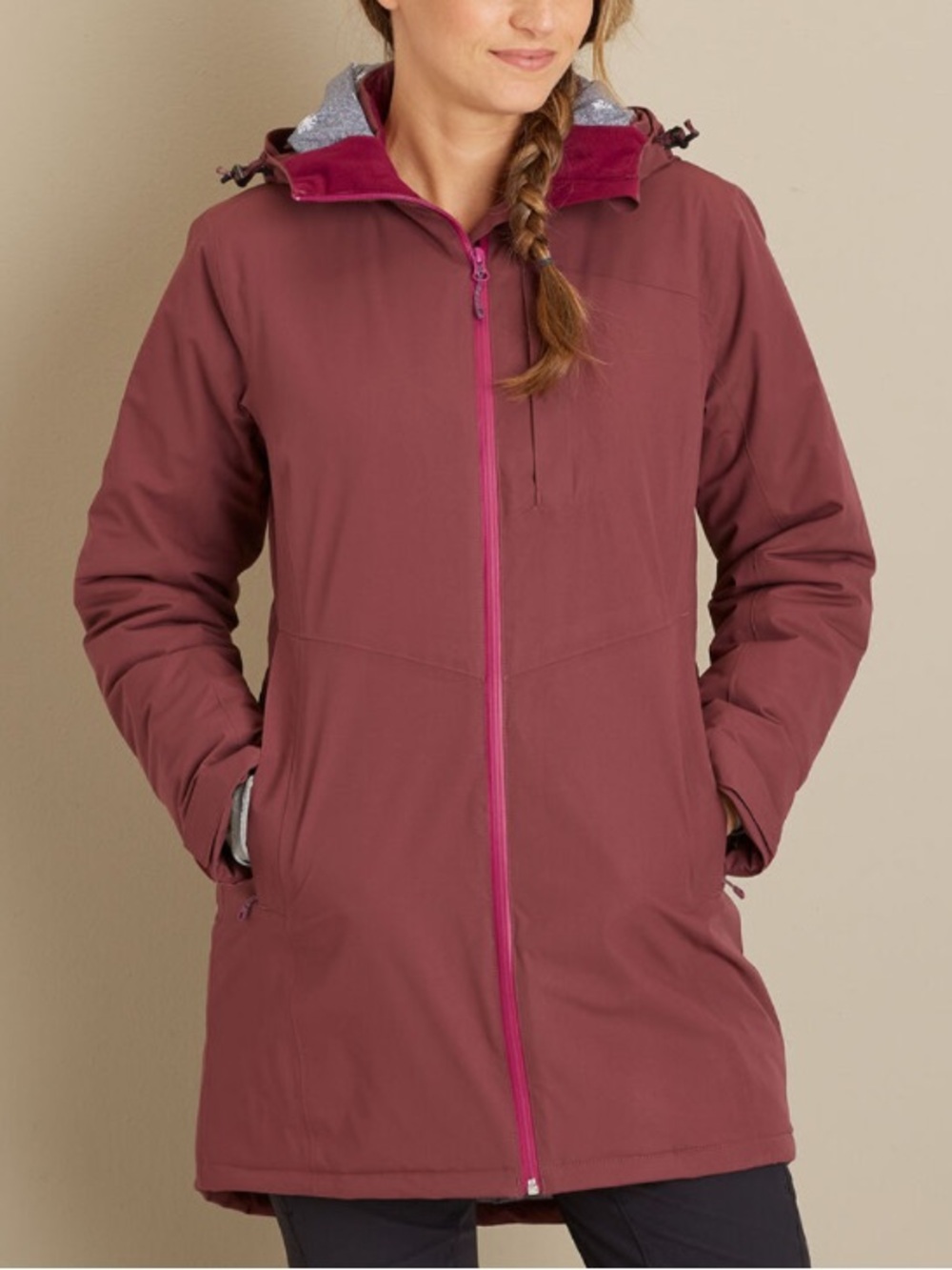 Women's Duluth Trading Co. Snowsweep Insulated Parka Long Hooded Size XL